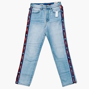 New Pilcro Anthropologie Jeans High Rise Women 27" x 28" Aztec Southwestern
